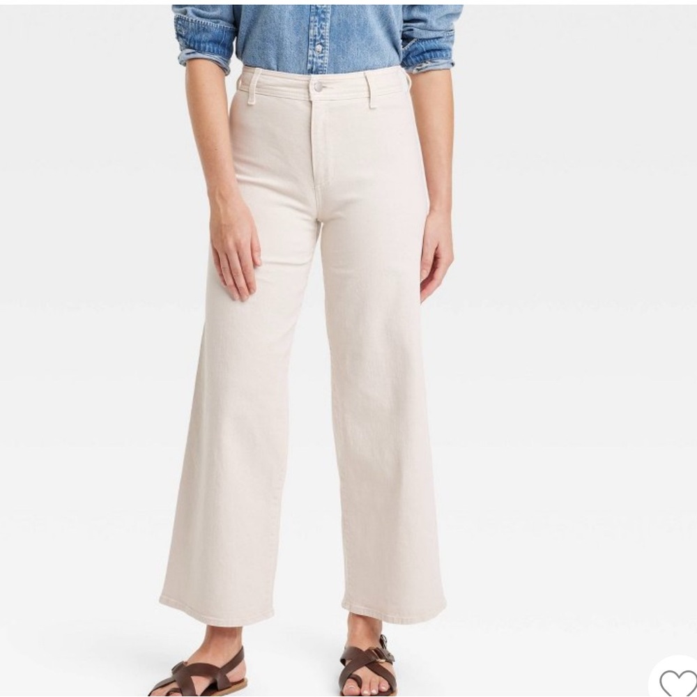 Universal Thread Cream Ankle & Cropped Jeans